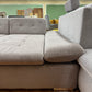 Wohnlandschaft Sofa Couch +Bettfunktion +Stauraum +Armlehnen einstellbar